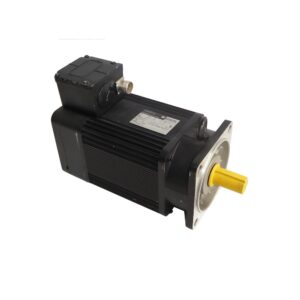 This B7116Z3M3A052000 LAFERT AC brushless servo motor is an 8 pole, trapezoidally wound motor made by Lafert (now AEG Lafert) and is fitted with a resolver. The motor is rated at 16Nm, 3000rpm, IP65.